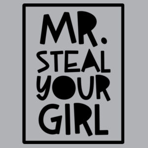 Mr Steal Your Girl Onesie Black Text Design