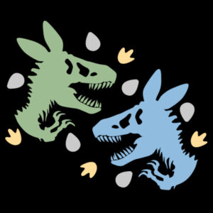Little Kids T-Rex Easter Tee Design