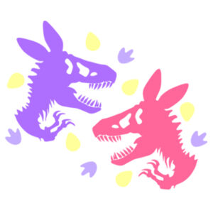 Little Kids T-Rex Easter Girls Tee  Design