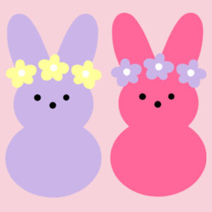 Floral Peeps Little Kids Tee Design