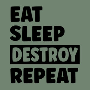 Eat Sleep Destroy Repeat Onesie Design