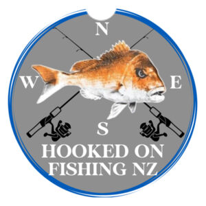 Hooked On Fishing NZ Keyring Design