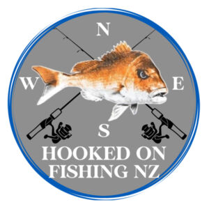 Hooked On Fishing NZ Frosted Beer Mug Design