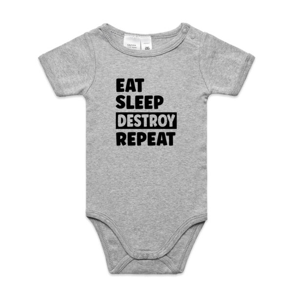 Eat Sleep Destroy Repeat Onesie Thumbnail