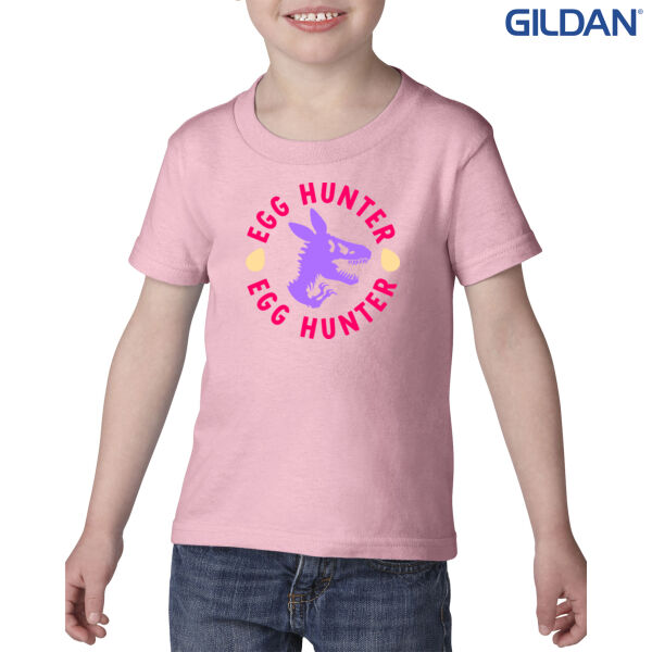 Egg Hunter T-Rex Kids Tee Girls Thumbnail